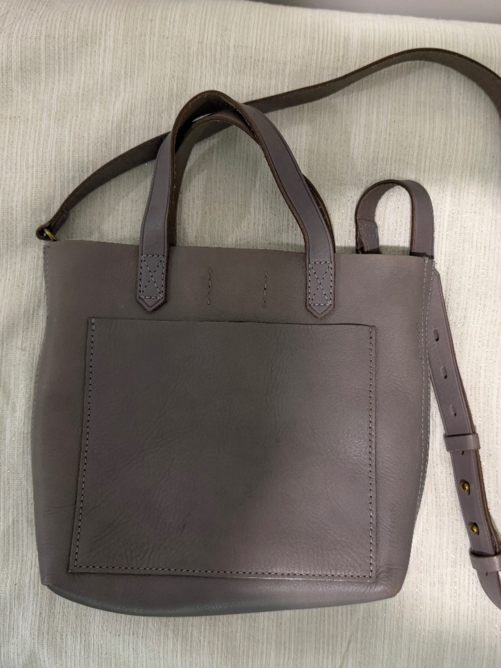 Gray Madewell Crossbody Bag